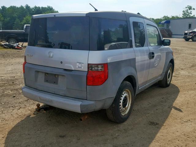 5J6YH28213L035365 - 2003 HONDA ELEMENT DX SILVER photo 4