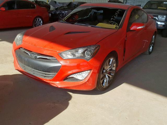 KMHHU6KJ6FU124528 - 2015 HYUNDAI GENESIS CO RED photo 2