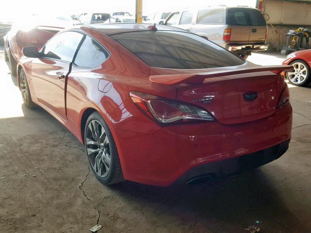 KMHHU6KJ6FU124528 - 2015 HYUNDAI GENESIS CO RED photo 3