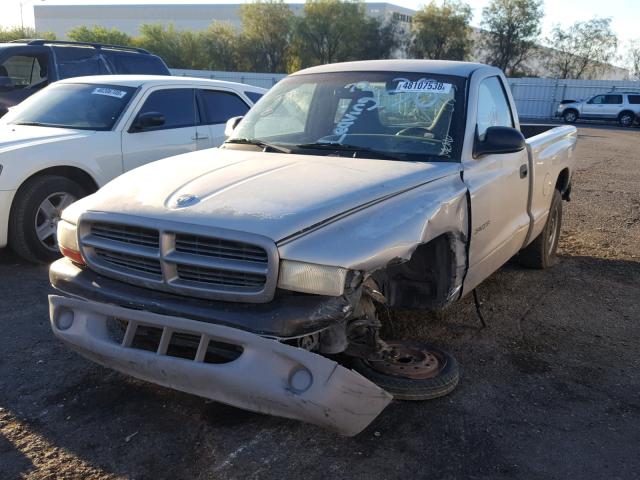 1B7FL26X5YS559867 - 2000 DODGE DAKOTA SILVER photo 2