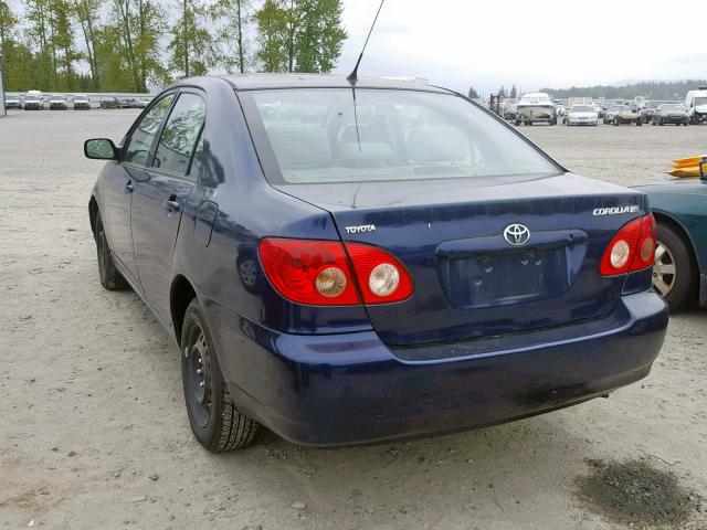 1NXBR32E68Z029110 - 2008 TOYOTA COROLLA CE BLUE photo 3