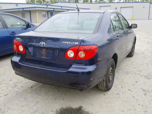 1NXBR32E68Z029110 - 2008 TOYOTA COROLLA CE BLUE photo 4