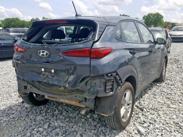 KM8K12AA0KU218973 - 2019 HYUNDAI KONA SE GRAY photo 4