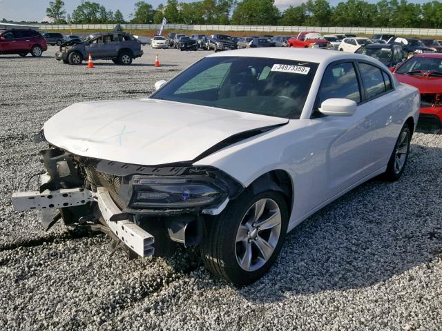 2C3CDXHG0GH112755 - 2016 DODGE CHARGER SX WHITE photo 2