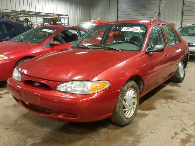 1FAFP13P6XW178111 - 1999 FORD ESCORT SE RED photo 2