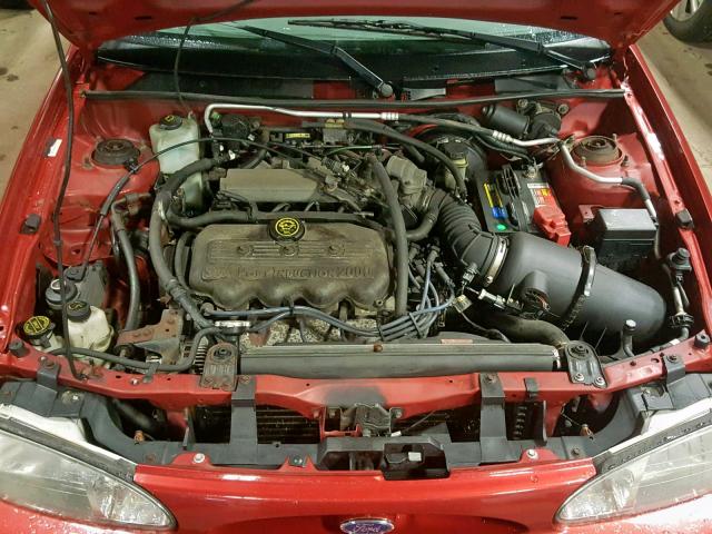 1FAFP13P6XW178111 - 1999 FORD ESCORT SE RED photo 7