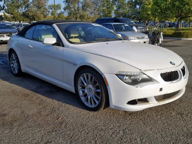 WBAEB535X8CX61694 - 2008 BMW 650 I WHITE photo 1