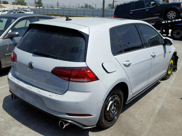 3VW447AU2JM289376 - 2018 VOLKSWAGEN GTI S/SE SILVER photo 4