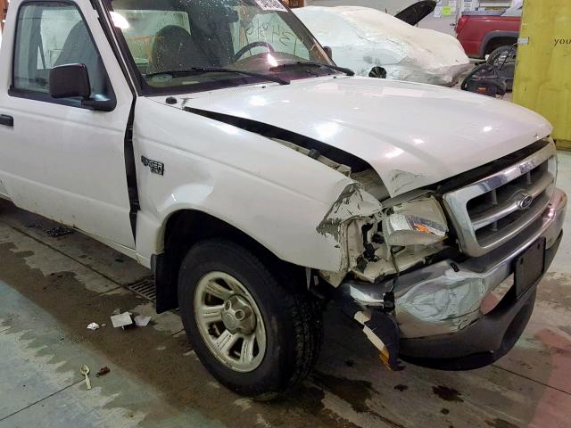 1FTYR10VXYTB44787 - 2000 FORD RANGER WHITE photo 9