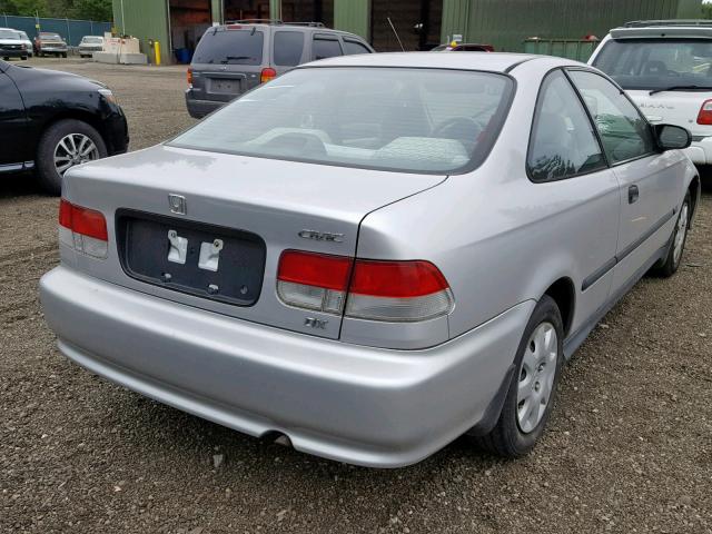 1HGEJ6228XL069680 - 1999 HONDA CIVIC DX SILVER photo 4