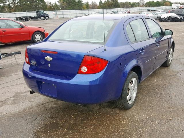 1G1AL55F877271176 - 2007 CHEVROLET COBALT LT BLUE photo 4