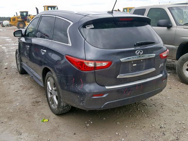 5N1AL0MM9DC331927 - 2013 INFINITI JX35 GRAY photo 3