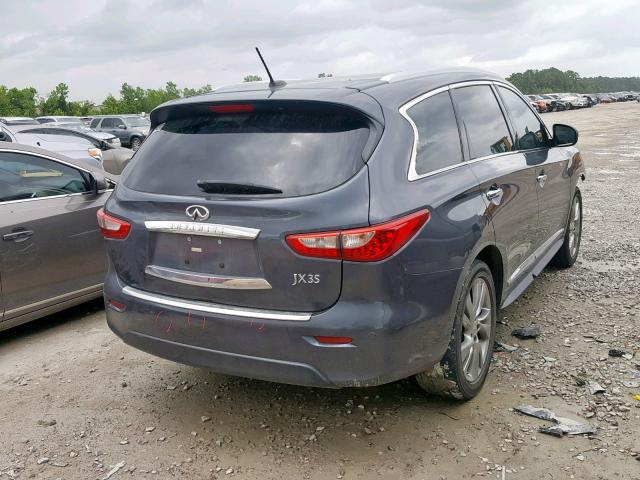 5N1AL0MM9DC331927 - 2013 INFINITI JX35 GRAY photo 4