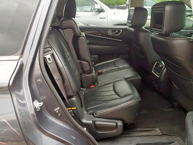 5N1AL0MM9DC331927 - 2013 INFINITI JX35 GRAY photo 6