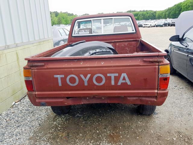 JT4RN50R1H0234616 - 1987 TOYOTA PICKUP 1/2 BROWN photo 6