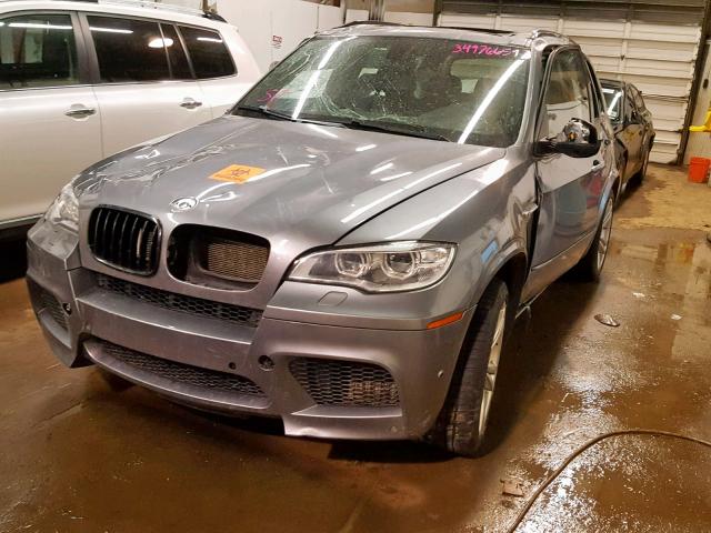 5YMGY0C54D0C11944 - 2013 BMW X5 M SILVER photo 2