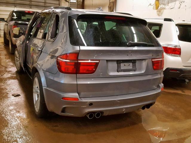 5YMGY0C54D0C11944 - 2013 BMW X5 M SILVER photo 3