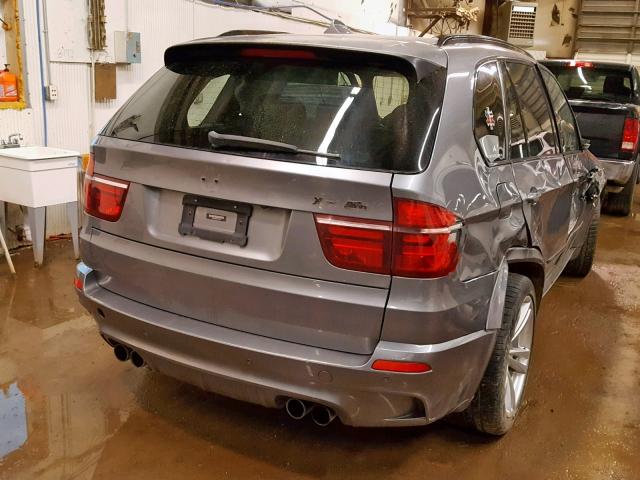 5YMGY0C54D0C11944 - 2013 BMW X5 M SILVER photo 4