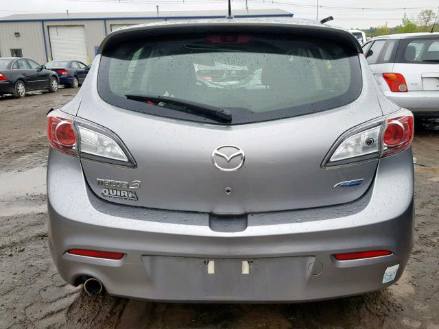 JM1BL1LP7D1822356 - 2013 MAZDA 3 I SILVER photo 9