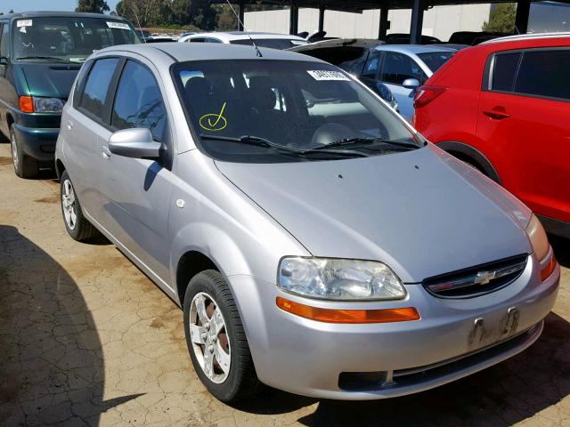 KL1TD66616B668040 - 2006 CHEVROLET AVEO BASE ვერცხლისფერი ფოტო 1