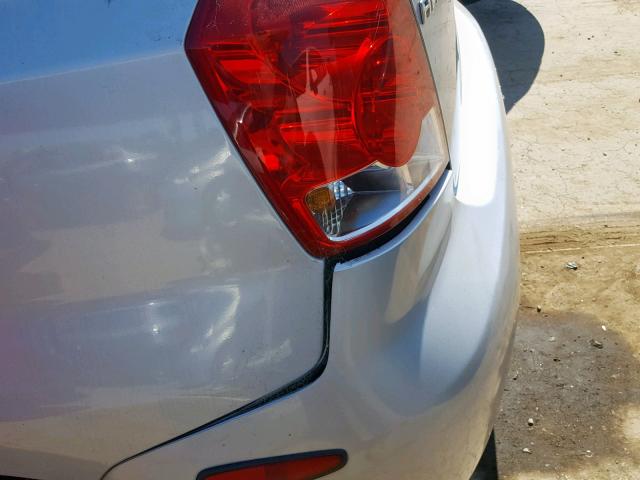 KL1TD66616B668040 - 2006 CHEVROLET AVEO BASE ვერცხლისფერი ფოტო 9