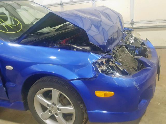 JM1BJ245231131095 - 2003 MAZDA PROTEGE PR BLUE photo 9