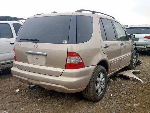 4JGAB75E42A293082 - 2002 MERCEDES-BENZ ML 500 GOLD photo 4