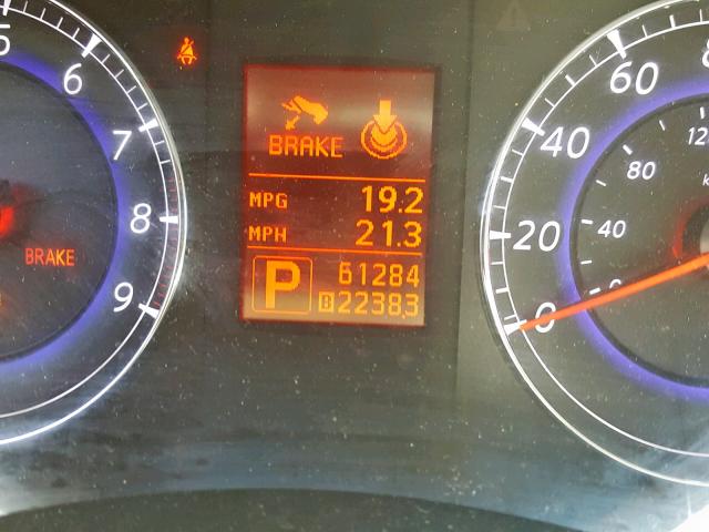 JN1AJ0HP7AM700839 - 2010 INFINITI EX35 BASE BLACK photo 8