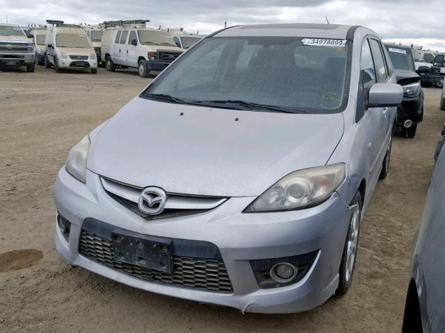 JM1CR29L780325946 - 2008 MAZDA 5 SILVER photo 2