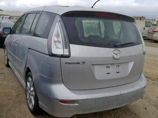 JM1CR29L780325946 - 2008 MAZDA 5 SILVER photo 3