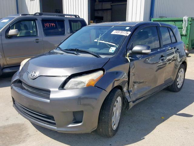 JTKKU4B45A1002948 - 2010 TOYOTA SCION XD GRAY photo 2