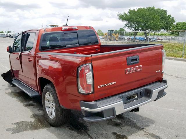 1GTG5CE31G1143550 - 2016 GMC CANYON SLE RED photo 3