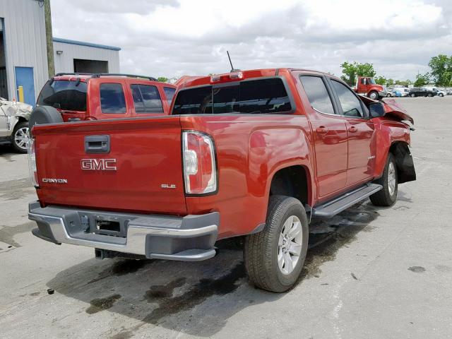 1GTG5CE31G1143550 - 2016 GMC CANYON SLE RED photo 4