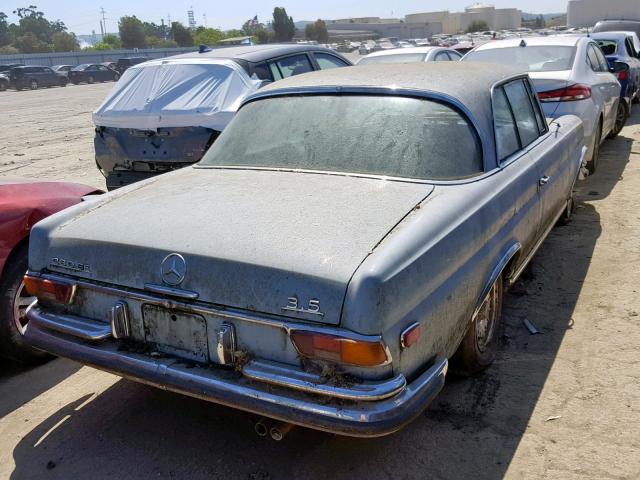 280SE001354 - 1971 MERCEDES-BENZ 280 SE BLUE photo 4