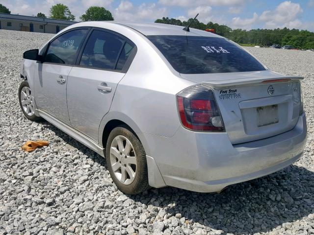 3N1AB6AP4AL640264 - 2010 NISSAN SENTRA 2.0 SILVER photo 3