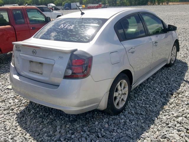 3N1AB6AP4AL640264 - 2010 NISSAN SENTRA 2.0 SILVER photo 4