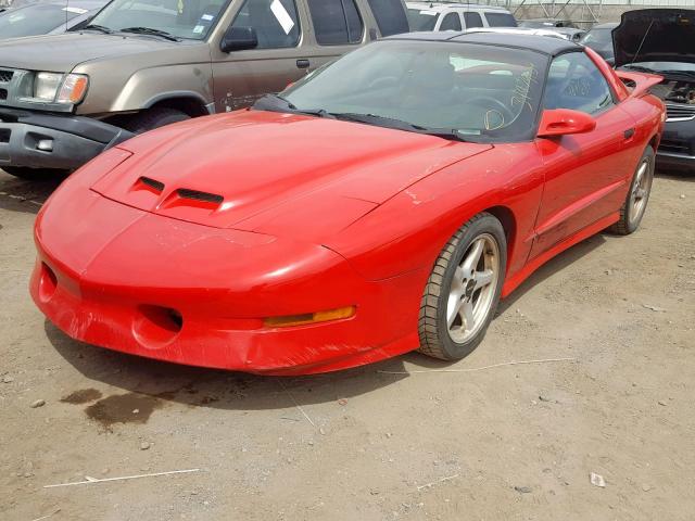 2G2FV22P9V2224377 - 1997 PONTIAC FIREBIRD F RED photo 2