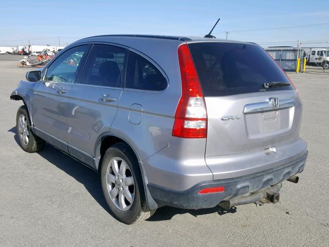 JHLRE48707C034355 - 2007 HONDA CR-V EXL SILVER photo 3