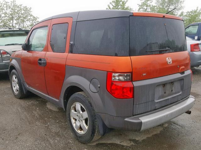 5J6YH28503L024187 - 2003 HONDA ELEMENT EX ORANGE photo 3