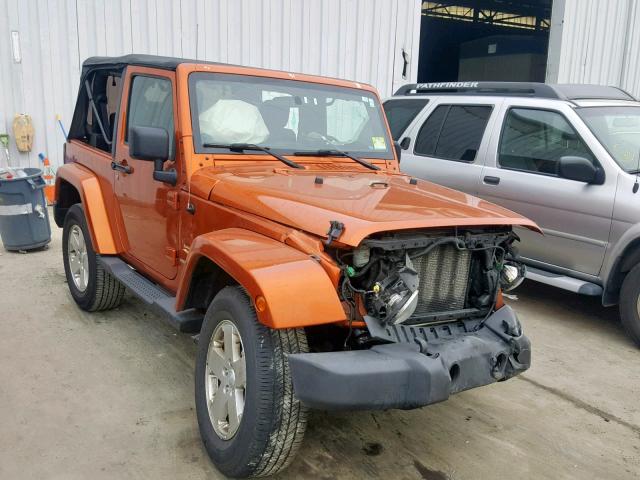 1J4GA5D15BL593605 - 2011 JEEP WRANGLER S ORANGE photo 1