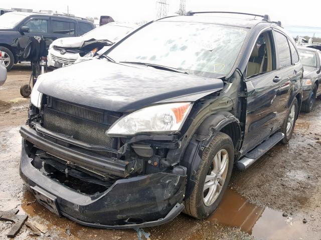 5J6RE4H75AL067673 - 2010 HONDA CR-V EXL BLACK photo 2