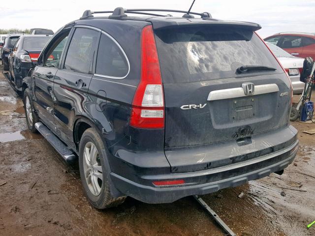 5J6RE4H75AL067673 - 2010 HONDA CR-V EXL BLACK photo 3