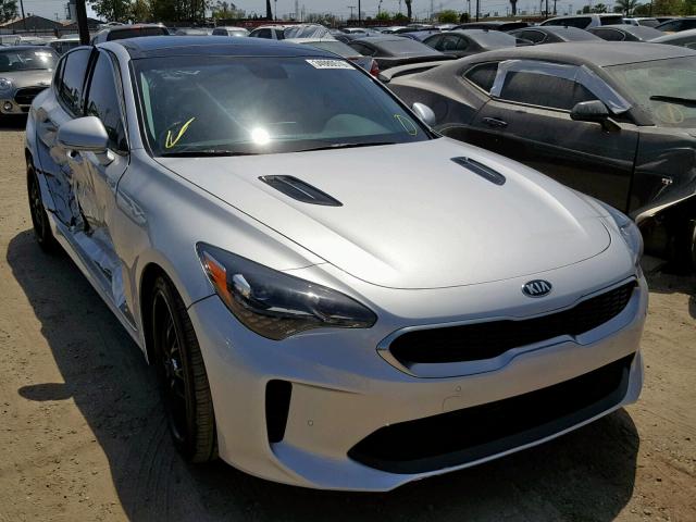 KNAE25LA5J6033878 - 2018 KIA STINGER PR SILVER photo 1