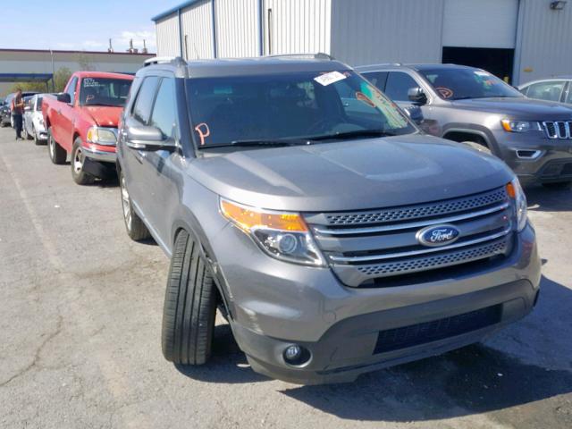 1FM5K8F8XEGB90217 - 2014 FORD EXPLORER L GRAY photo 1