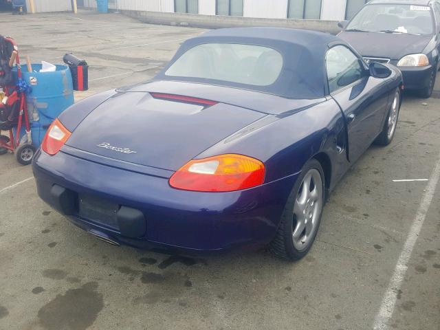 WP0CA29831U624044 - 2001 PORSCHE BOXSTER BLUE photo 4