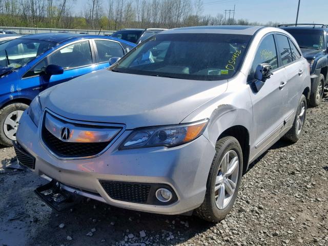 5J8TB4H52EL004556 - 2014 ACURA RDX TECHNO SILVER photo 2