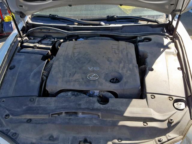 JTHCK262685020455 - 2008 LEXUS IS 250 SILVER photo 7