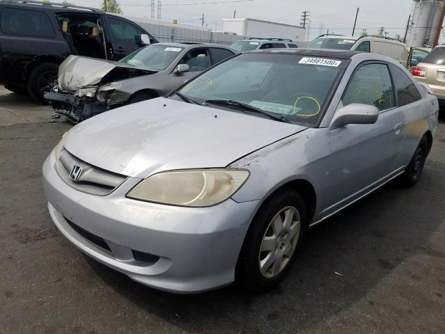 1HGEM22072L007923 - 2002 HONDA CIVIC EX  photo 2