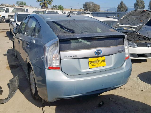 JTDKN3DP0E3051006 - 2014 TOYOTA PRIUS PLUG GREEN photo 3