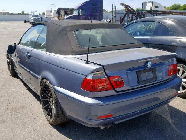 WBABW33484PL25643 - 2004 BMW 325 CI BLUE photo 3